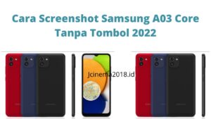 Cara Screenshot Samsung A03 Core 2022