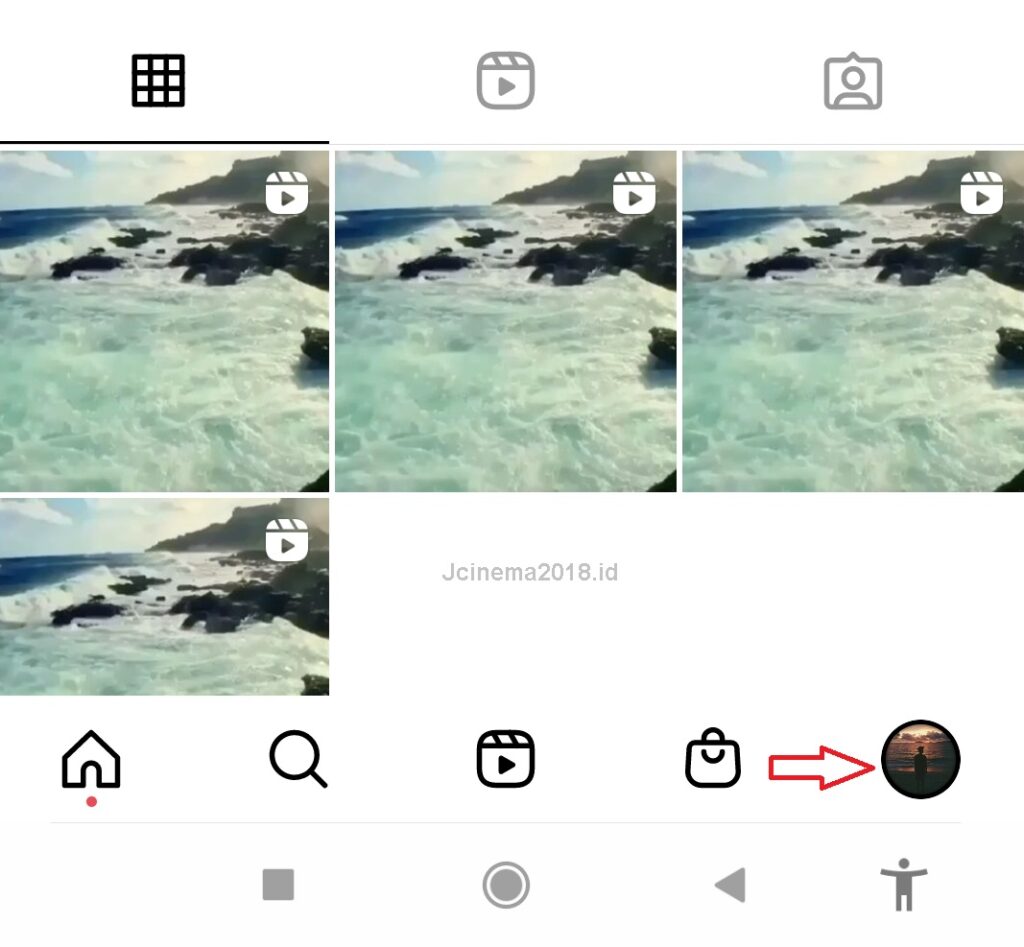 Cara mencari akun Instagram dengan nomor HP pojok kanan bawah