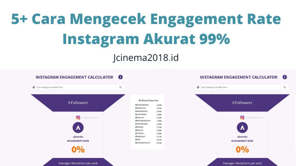 5+ Cara Mengecek Engagement Rate Instagram Akurat 99%