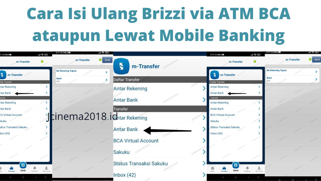 Cara Isi Ulang Brizzi via ATM BCA ataupun Lewat Mobile Banking