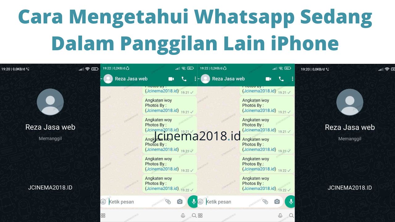 Cara Mengetahui Whatsapp Sedang Dalam Panggilan Lain iPhone