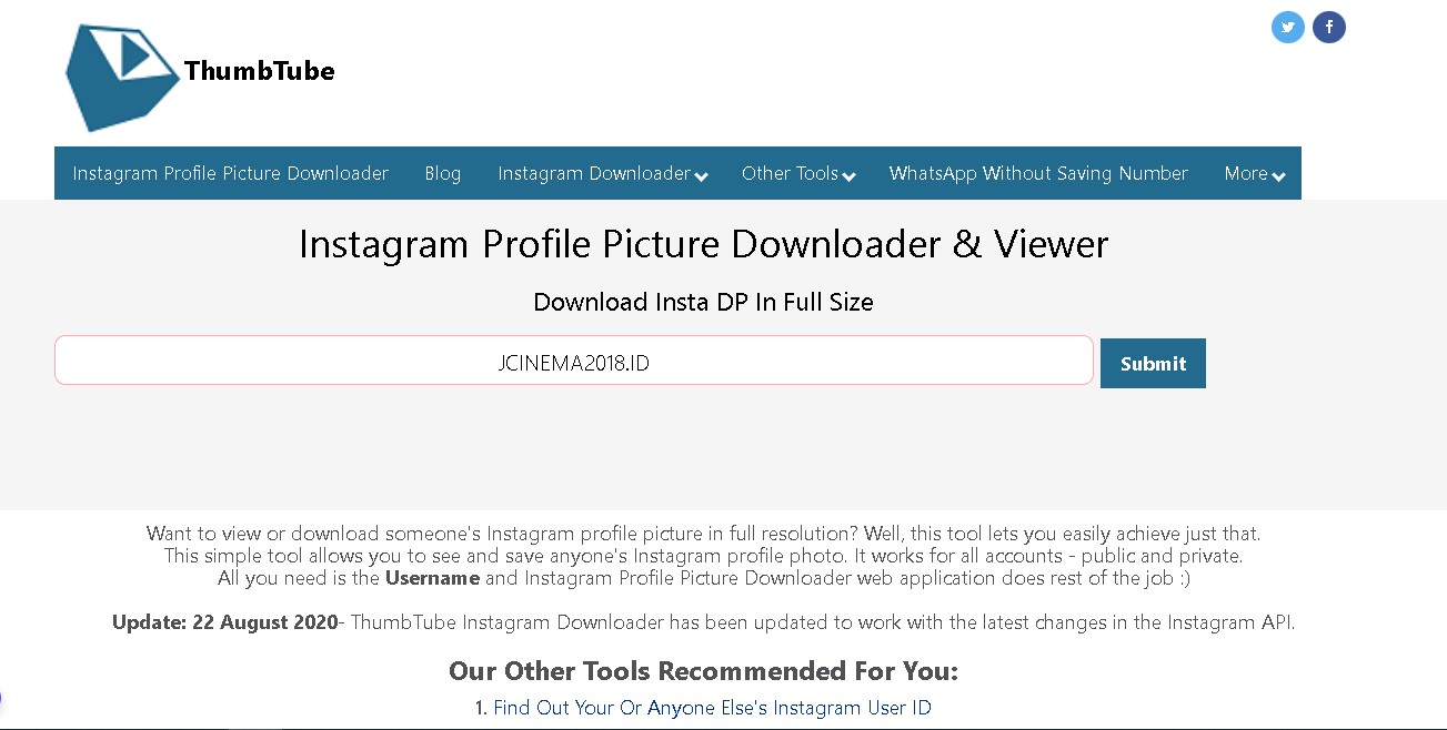 cara menyimpan foto profil instagram orang lain tanpa aplikasi