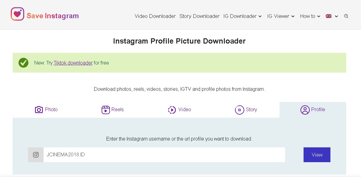 cara menyimpan foto profil instagram tanpa aplikasi