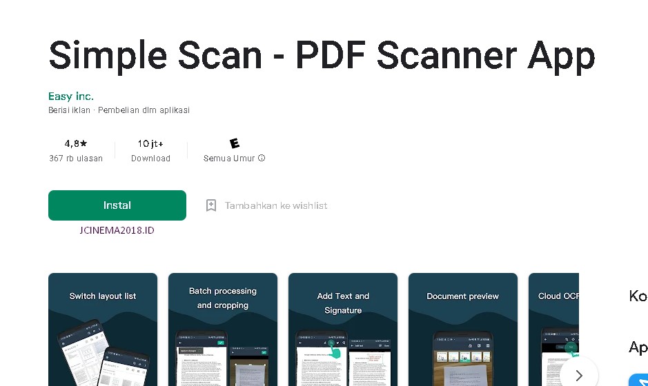 cara scan foto menggunakan pdf scanner