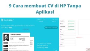 9 Cara membuat CV di HP Tanpa Aplikasi