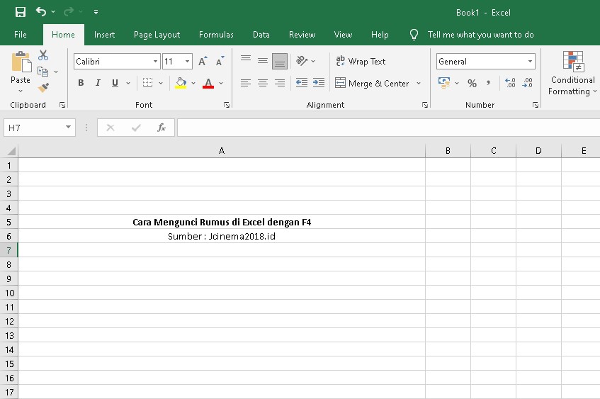 cara mengunci rumus di excel dengan f4